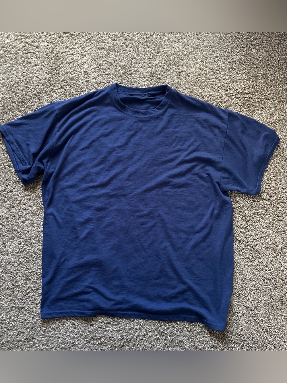 Classic Navy Crewneck Men's T-Shirt